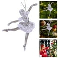 thumbnail image 3 of Ballet Girl Christmas Tree Hangings Holiday Theme Acrylic Ornament Handmade Decorative Pendant for Party and Vehicle, 3 of 8