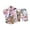 1-White1839, variant on WOYY Boys Summer Beach Outfits Tropical Print Short Sleeve Button-Down Shirt Shorts Set Fashion Kids Clothes, Sizes 2-3