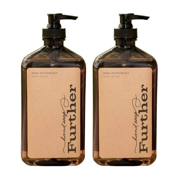 Jabón de manos de glicerina adicional 16 onzas líquidas (paquete de 2) - Jabón líquido natural sostenible