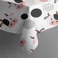 thumbnail image 4 of White Cow Head Dot Pattern Rectangle Tablecloth 60"x102",Waterproof Polyester Rectangle Table Cloth, Wipeable Spillproof Polyester Tablecloth for Dining, Camping, Indoor and Outdoor, 4 of 6