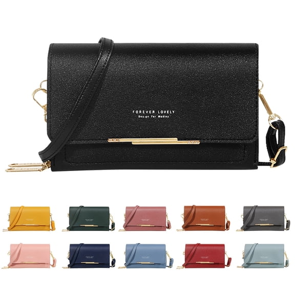 Modstep Crossbody Bags For Women Wristlet Wallet Phone Shoulder Purse Ladies Party Clutch with Credit Card Slots Pink