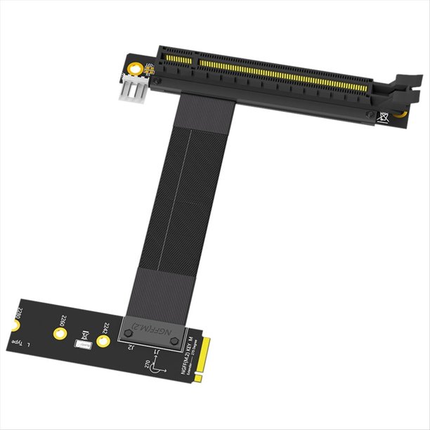 Cable Elevador M.2 NVME A PCIE X16 Adaptador Cable de Extensión de Gráficos 90 Grados PCI Express 3.0 16X A M Key Cable Elevador A