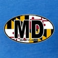 thumbnail image 3 of CafePress - Maryland MD Oval (W/Flag) T Shirt - Womens Football Shirt, 3 of 4