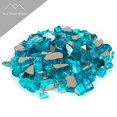 thumbnail image 2 of Fire Pit Glass - Aqua Blue Reflective Fire Glass 1/2" - Reflective Fire Pit Glass Rocks - Blue Ridge Brand™ Reflective Glass for Fireplace and Landscaping, 2 of 3