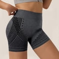 thumbnail image 3 of Womens Biker Shorts High Waist Booty Lifting Compression Athletic Shorts Grey, 3 of 6