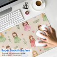 thumbnail image 4 of Long Mouse Pads for Desk,Beige Princess Dress Pattern Desk Mats on Top Of Desks, Desk Mouse Pad Extra Large with 3mm Non-Slip Base and Stitched Edge for Gaming,Office,Work,Home 31.5"x11.8", 4 of 6