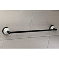 thumbnail image 3 of Kingston Brass BA1754AB Heritage Towel Ring, Antique Brass, 7-3/4" and Kingston Brass BA1111MB Victorian 24-Inch Towel Bar, Matte Black, 3 of 3