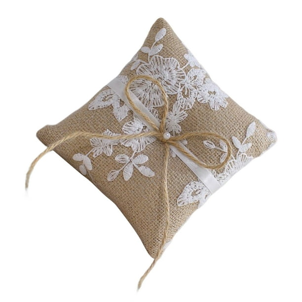 Almohada para anillo de bodas, propuesta de estilo europeo, cojín de compromiso, joyería para novia, anillos, portador, ceremonia, suministro Ropa, zapatos y accesorios Miscelánea Tipo 2 Guardurnaity AP018041-02