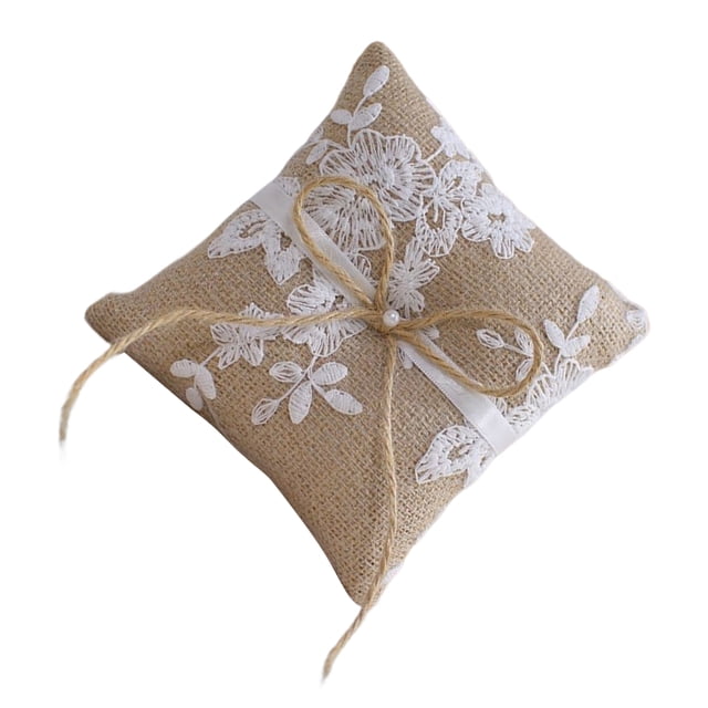 Qarigey Almohada para anillo de bodas, propuesta de estilo europeo, cojín de compromiso, joyería para novia, anillos, portador, ceremonia, suministro Ropa, zapatos y accesorios Miscelánea Tipo 2 Qarigey AP018041-02
