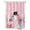 Pink, variant on Pink Snowman Christmas Stall Shower Curtain, Waterproof Shower Curtains for Bathroom, Winter Snowflake Xmas Tree Pink Grey Plaid Washable Fabric Cloth Bath Curtain for Bathtub with Hooks 36x72 Inches