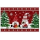 thumbnail image 1 of Alfombra de terciopelo de cristal antideslizante para pasillo de dormitorio con diseño de muñeco de nieve y Papá Noel, 1 of 6