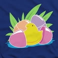 thumbnail image 2 of Hatching Plastic Easter Egg Unisex Adult Canvas Brand T Shirt, Royal, Small, 2 of 3