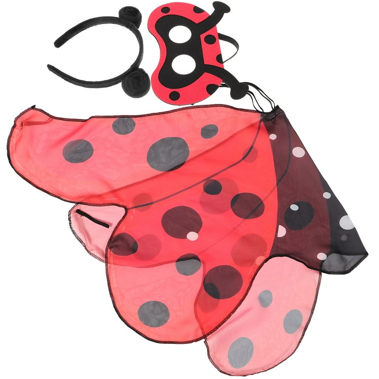 1 Set Ladybug Costume Accessories Including Ladybug Wing Ladybug Headband  and Ladybug Mask