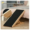 thumbnail image 4 of Foldable Pet Ramp for Dogs & Cats - Adjustable Height, Non-Slip - Pine Wood, Black - Ideal for Senior Pets & Mobility Assistance, 4 of 9