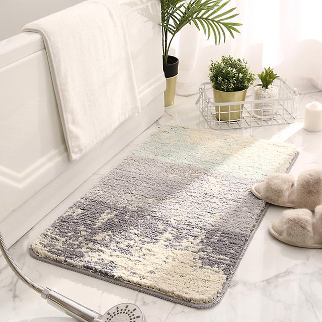 Alfombra de baño Antideslizante, 40 x 60 cm, Alfombra de Ducha Suave y Absorbente Simple