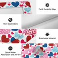 thumbnail image 5 of Valentine's Day Outdoor Rug 4x6 Ft, Non Slip Washable Area Rug, Modern Romantic Colorful Striped Dots Love Patio Rugs Carpet Runner, Large Floor Mat for Indoor/Outdoor Deck Porch Camping, 5 of 8