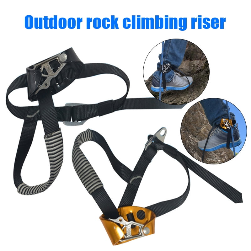 Right/Left Foot Ascender Riser Rock Climbing Mountaineering Equipment Gear S8 