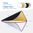 thumbnail image 3 of Reflector de luz Neewer, 60 cm, 5 en 1, plegable con bolsa, 3 of 8