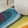 thumbnail image 3 of JONATHAN Y DAZZLE 2 x 8 Runner Rug, Flow Abstract Swirl - Red/Yellow/Blue, DZC100A-28, 3 of 8