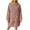 Pink, variant on Women's Fleece Hooded Nightgown Cute Long Sleeve Flannel Sleepdress Fuzzy Sleepwear Pajama Loungewear with Pockets