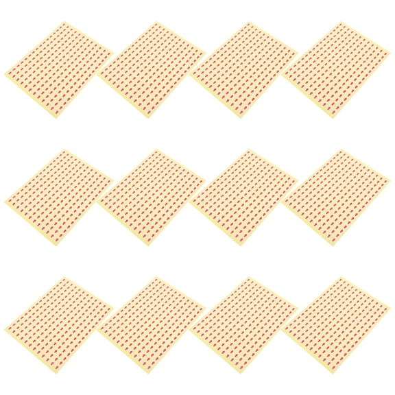 15 Sheets Self Adhesive Stickers Arrow Adhesive Small Label Daily Use Sticker Sheets