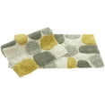 thumbnail image 6 of Chesapeake Plush Pebble Pattern White & Gray Polyester Bath Rug Set, 20" x 32", (2 Count), 6 of 6