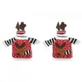 thumbnail image 2 of Wine Bottle Sweater,2PCS/Set Cute Christmas Elk Wine Bottle Decorations Champagne Bottle Cover Unrivaled Performance, 2 of 14