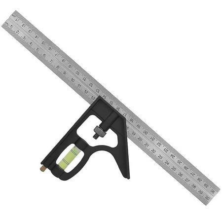 

MtsDJSKF 300mm Adjustable Engineers Combination Try Square Set Right Angle Ruler 5mL *3PCS