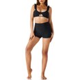 thumbnail image 3 of RELLECIGA Short de Planche Taille Haute pour Femmes Shorty Bas de Maillot de Bain Short de Maillot pour Femmes, 3 of 6
