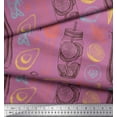 thumbnail image 3 of Soimoi Poly Georgette Fabric Vegetables,Jar & Cups Print Fabric by Yard 52 Inch Wide, 3 of 3