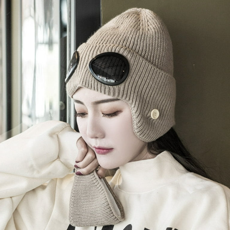 Goggle beanie sale