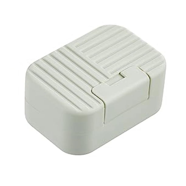 ckepdyeh - Jabonera de viaje, soporte para jabón en barra, estuche de viaje para jabón, caja de jabón, estuche para jabón con tapa, soporte para jabón portátil de viaje, color verde