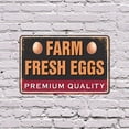 thumbnail image 5 of Farm Fresh Eggs Street 12 Inch x 18 Inch Novelty Aluminum Metal Sign Laid Daily Since Forever Durable Weatherproof Perfect for Coops Farm Stands Kitchens Fun Gift for Homesteaders, 5 of 6