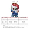 thumbnail image 4 of Sudaderas con capucha para mujer Estilo navideño Cordón Contraste Color Bolsillo frontal Sudadera con capucha para mujer para oficina Citas Fiesta Manga de copo de nieve XXL, 4 of 5
