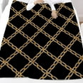 thumbnail image 4 of Super Soft Lightweight Golden Chain Flannel Blanket for Bed Sofa Couch Living Room Nursery Unisex Fleece Blanket for Children Adults Pets All Season Use 50 x 60 inches (Black), 4 of 4