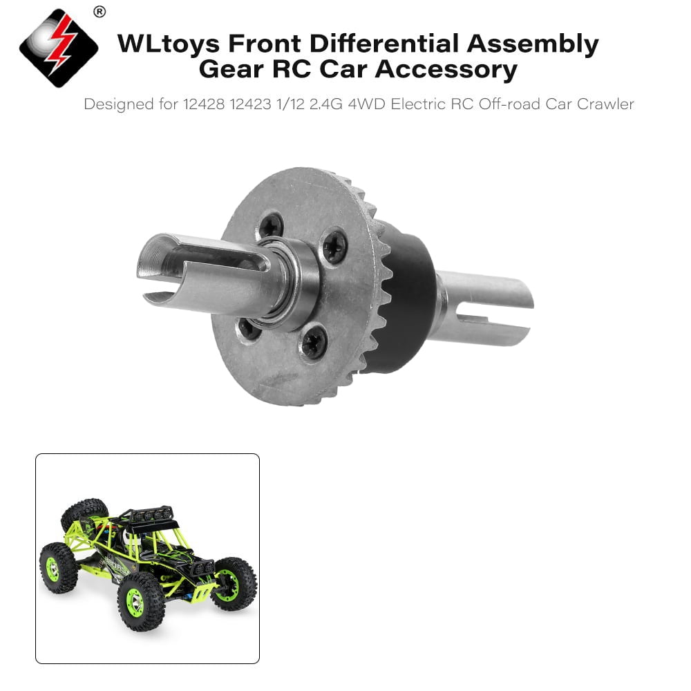 Front Metal Differential w// Diff Gears For Wltoys 12428 12423 12429 1//12 Rc Car