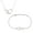 White, variant on Women's Sterling Silver Double Heart Necklace and Bracelet Set - 16.5+1 in & 7+1 in