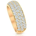 thumbnail image 2 of Pompeii 1 3/4Ct Pave Diamond Lab Grown Wedding Anniversary Ring 14k Yellow Gold, 2 of 3