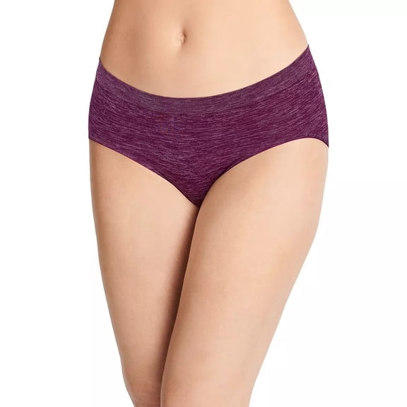 Jockey Women's Smooth & Shine Seamless Hipster Panty 2187, Purple, Size 8/XL