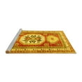 thumbnail image 2 of Ahgly Company Machine Washable Indoor Rectangle Geometric Yellow Traditional Area Rugs, 8' x 10', 2 of 4
