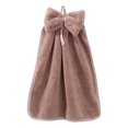 thumbnail image 2 of Walbest Coral Fleece Wipe Hand Towel, Soft Touch Super Absorbent Quick Dry Bowknot Coral Velvet Cleaning Towel Bathroom Kitchen Accessory, 1pc, 2 of 7