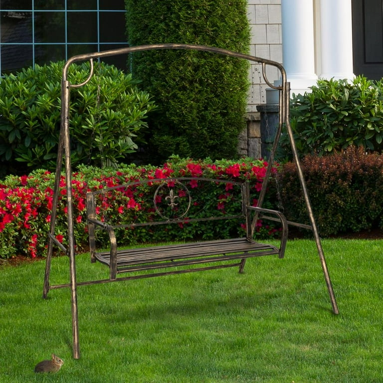 Aluminium garden swing seat new arrivals