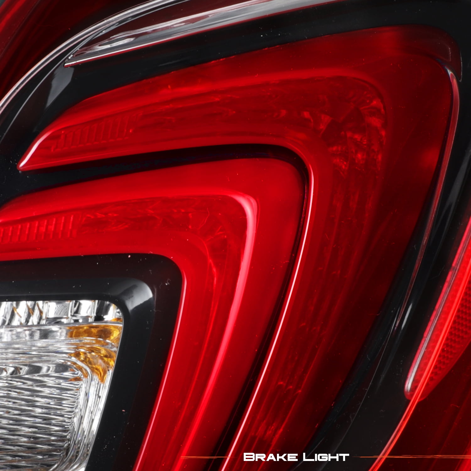 AKKON - Fits 2017-2022 Buick Encore LED DRL Running Brake Signal Red Clear Tail Light Brake Lamp Passenger Right Side