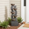 thumbnail image 6 of 6-Tiered Garden Water Fountains Large Outdoor Fountains and Waterfalls with Light for Patio Yard Porch Pool Decor, 6 of 13