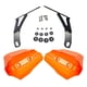 thumbnail image 2 of 2 piezas de guardamanos grandes para motocicleta Touring, hardware de montaje, repuesto duradero naranja, 2 of 9