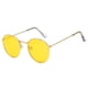thumbnail image 5 of Gafas de sol redondas de metal progresivo con cubierta blanca, gafas transparentes con montura grande, 5 of 5