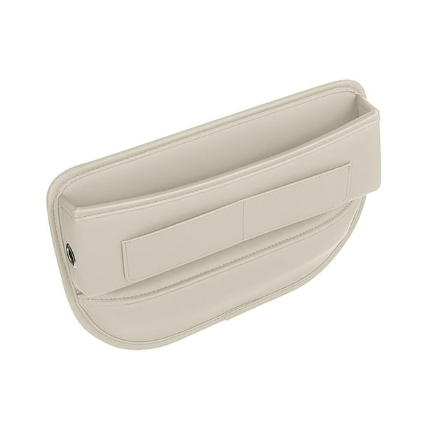 Bolsillo de almacenamiento para relleno de huecos de asiento de coche, ranura para accesorios interiores, relleno de huecos duradero Beige