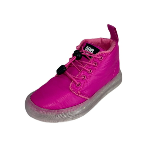 POP SHOES Big Kid's Stanley Puffer Light Up Sneakers, Pink, US 2