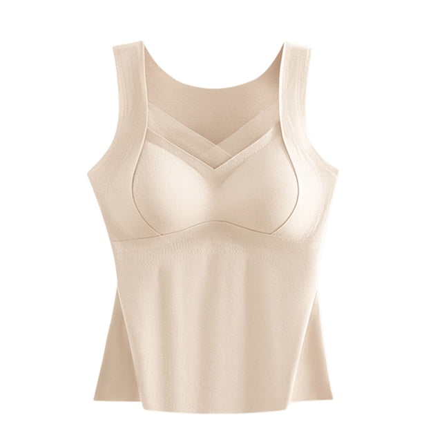 Sujetador convertible con aros para mujer: sujetador tipo camiseta con sujeción ligera y espalda en U lisa para estilos con espalda baja