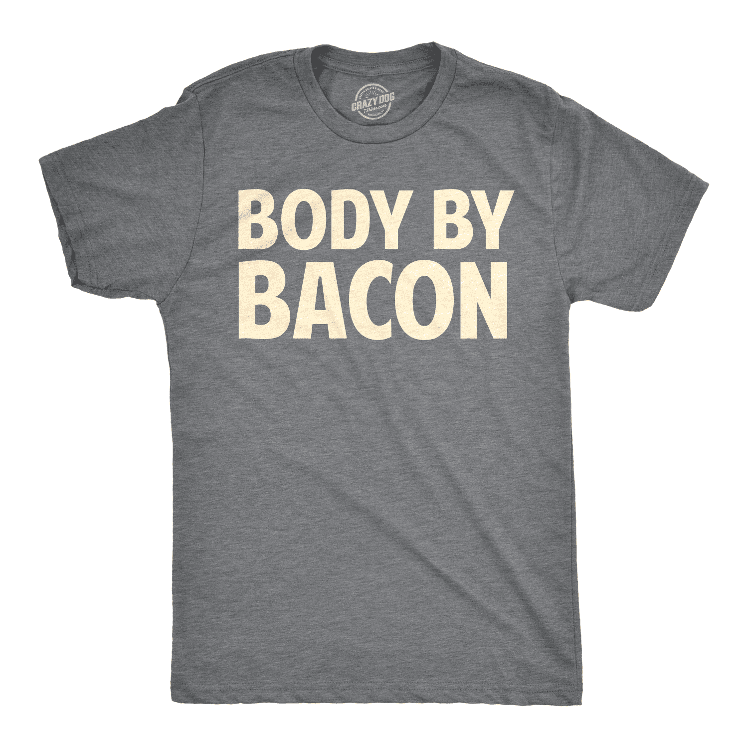 Funny T-shirt THIS GUY LOVES BACON joke 